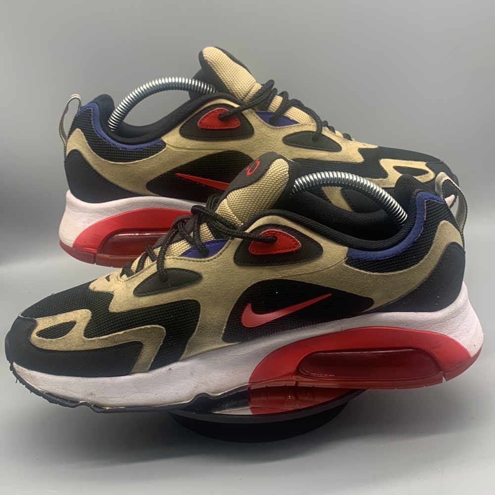 Nike Men 8 AIR MAX 200 'TEAM GOLD' SIZE 10.5 - Picture 2 of 6